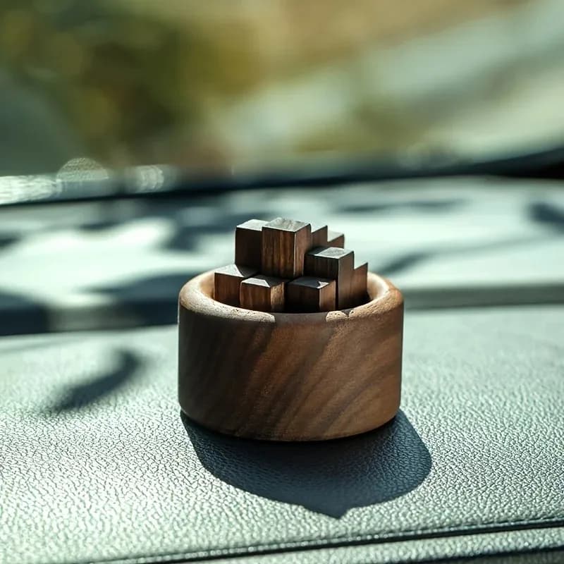 NB Creative Wooden Aromatherapy Diffuser with Essential Oil Container Home Decorative Stick Dispenser for Relaxing Atmosphere