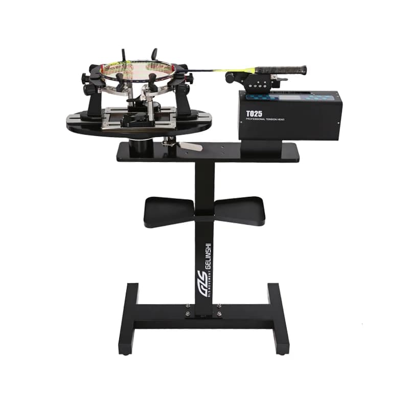 Professional badminton flywheel with vertical computer head and tennis rack