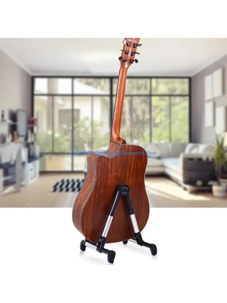 Supporto pieghevole per chitarra acustica Espositore regolabile per chitarra elettrica Supporto per chitarra da pavimento