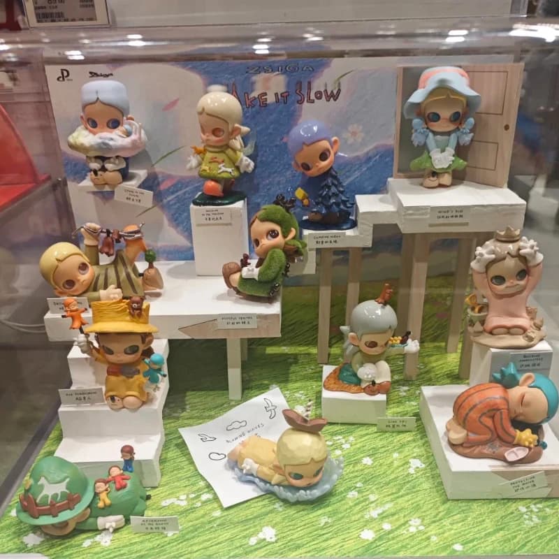 Pop Mart Zsiga Take It Slow Series - Statuetta Ufficiale Autentica Blind Box - Giocattolo Trendy, Regalo, Ornamento, Action Figure, Giocattolo alla Moda
