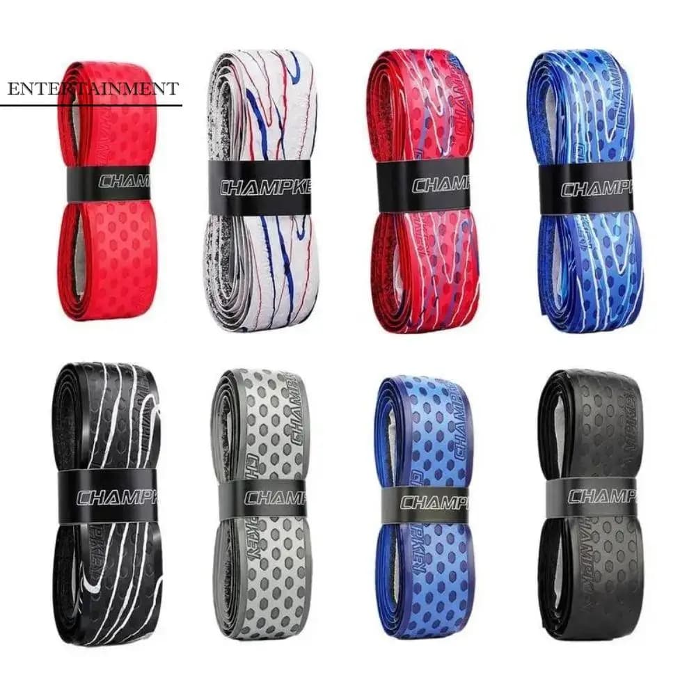PU Striped Stick Tape Elasticity Wear Resistant Baseball Tape Raquete Dry Feel Tennis Racket Handle