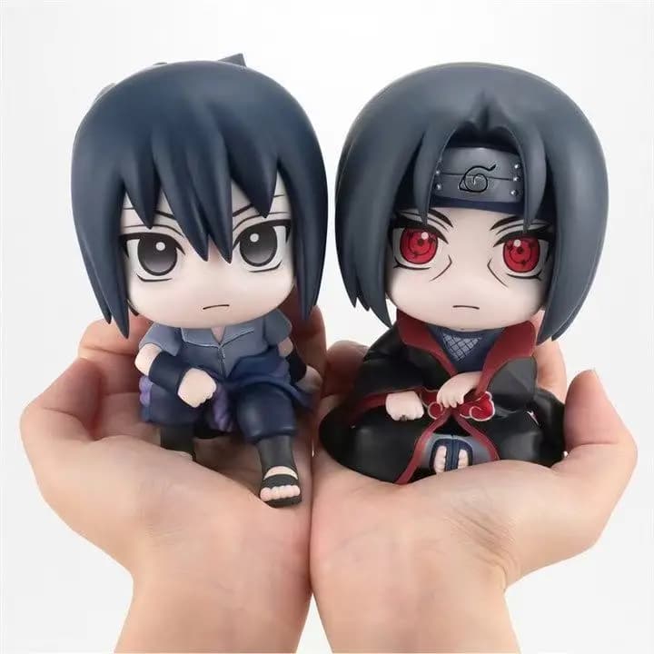 Naruto Anime Figure Uzumaki Naruto Kakashi Uchiha Sasuke Itachi Cute Toys Q Figurals PVC Model Christmas Gift