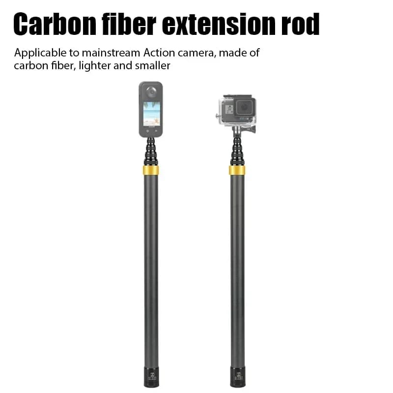 Carbon Fiber Extended Selfie Stick for Insta360 X3 GO3 Action 4 Accessories 300CM for DJI GoPro Selfie Stick