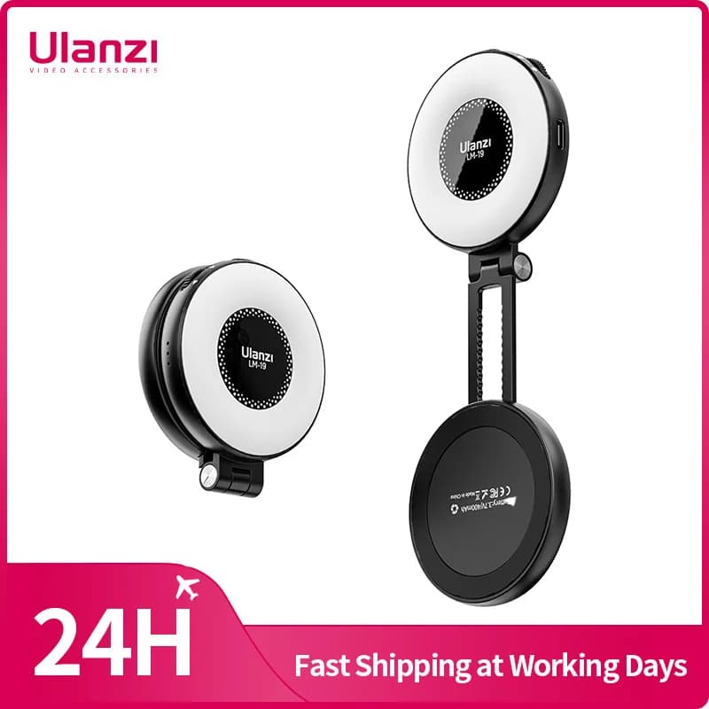 Ulanzi LM19 Supporto per telefono bicolore MagSafe Light per iPhone 15 14 13 12 Mini Pro Pro Max per Vlog Fotografia in streaming live