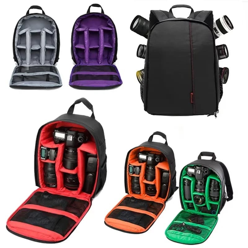 Zaino per fotocamera da esterno, borsa a tracolla digitale per video, zaino impermeabile per fotografia, zaino DSLR per Canon Nikon Sony Olympus