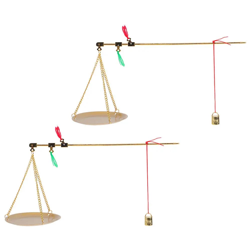 2Pcs Retro Chinese Medicine Scale High Precision Gram Scale Multi-Function Tea Leaf Dried Fruit Convenient Kitchen Weighing Tool