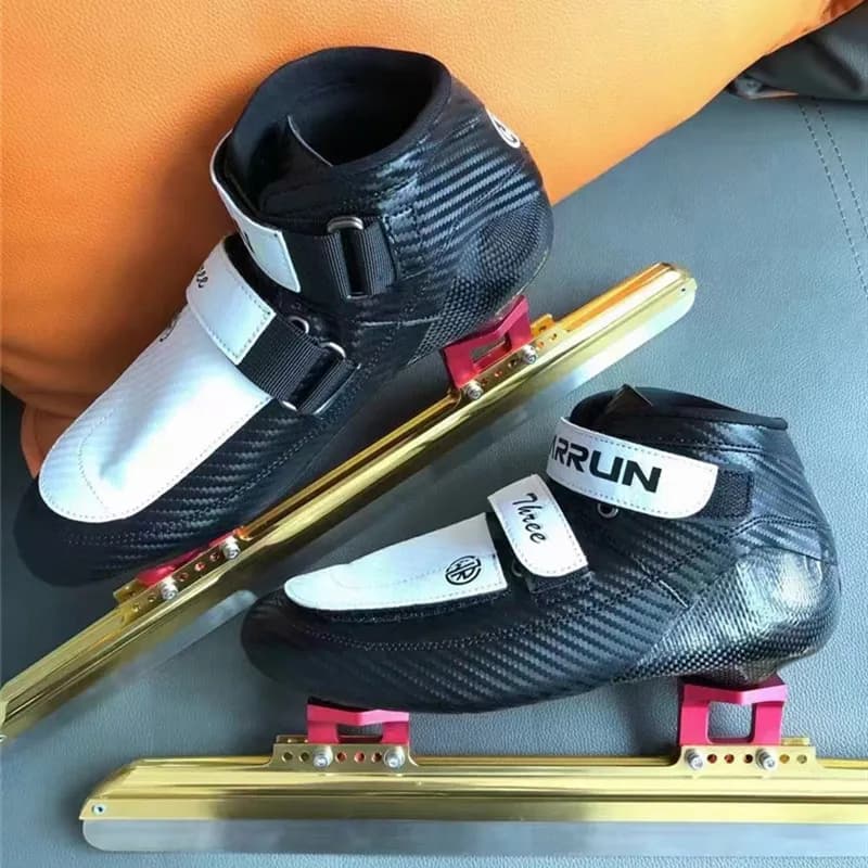 [Pattini da ghiaccio a pista corta] pattini da ghiaccio in linea professionali scarpe da pattinaggio di velocità in fibra di carbonio EUR da 30 a 45 impermeabile caldo