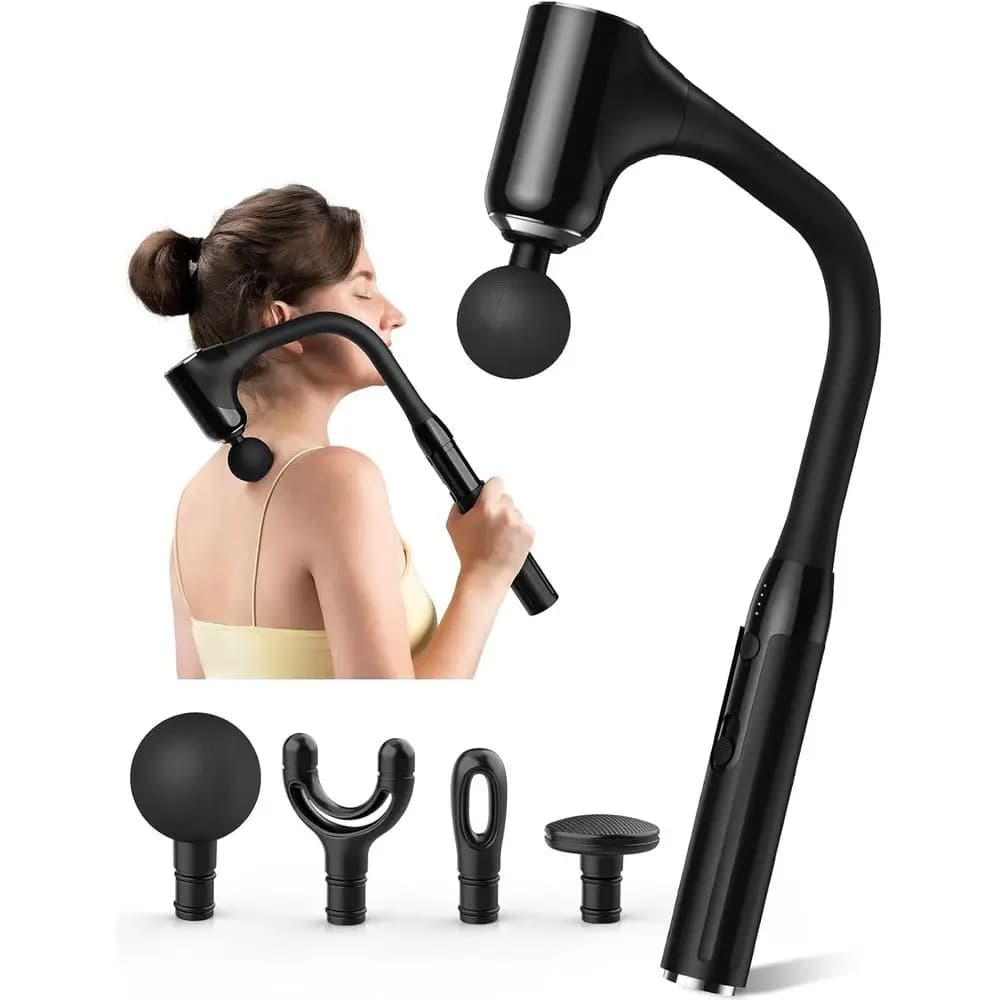 Deep Textile Massage Gun - Back Massage or Deep Painful Fabric with Extended Handle, Percussion L-Shock 12MM k/oot/leg/should