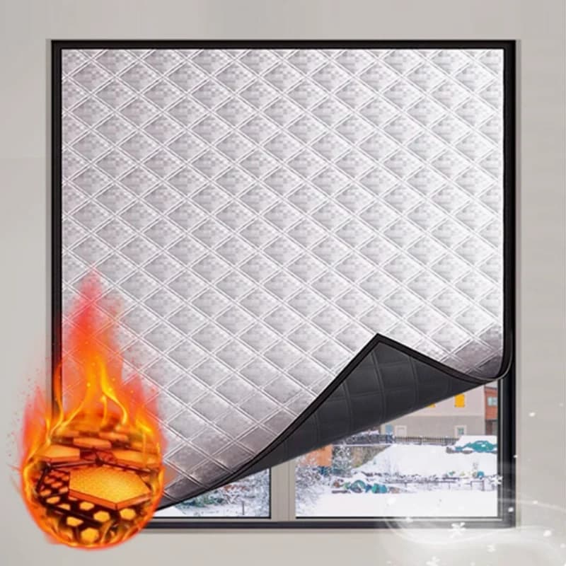 Black, hot and windproof curtains, door curtains, winter, per bedroom, insulating film, anti-cold, sealed windows, solar protection