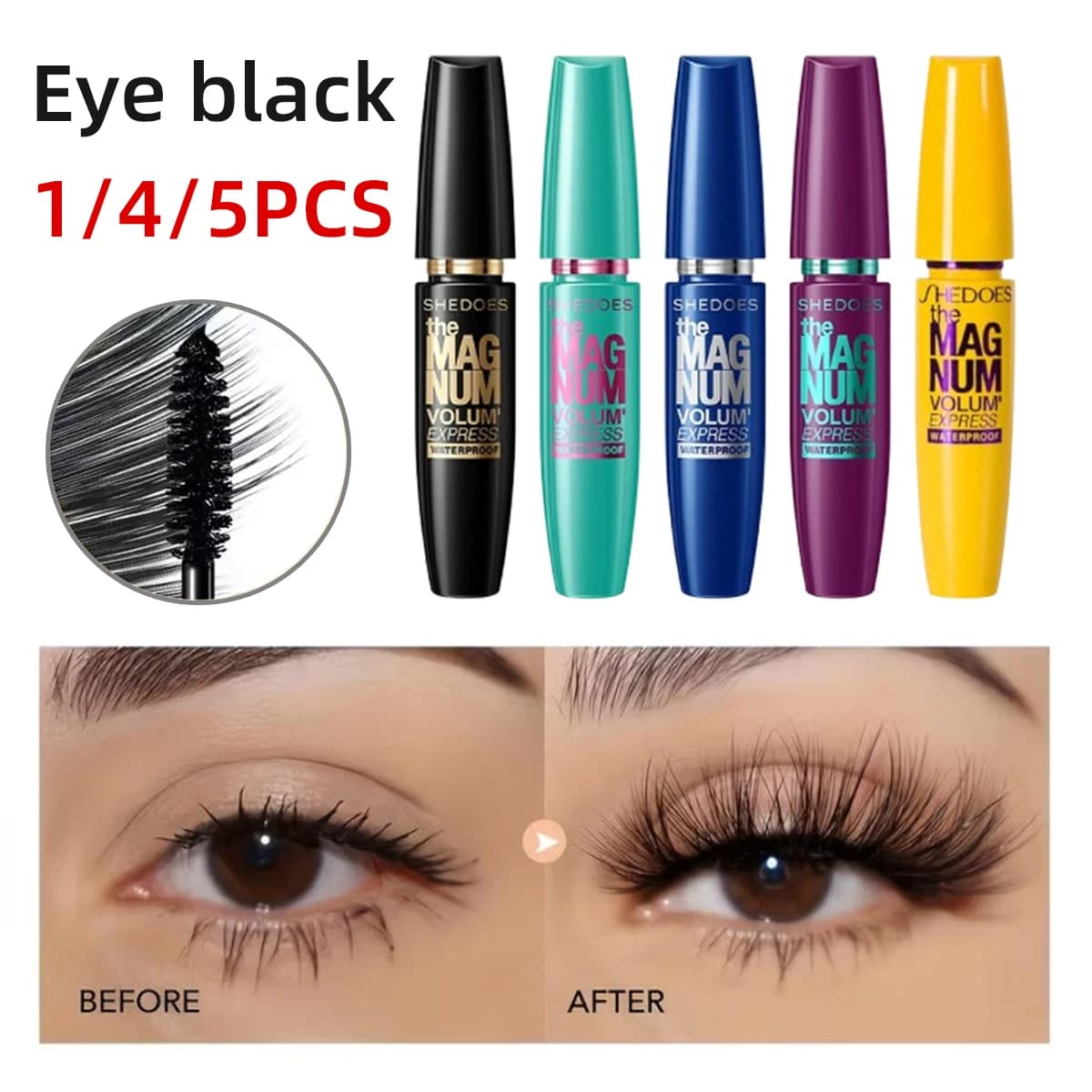 Black Eye Waterproof And South Resistant Durable Anti Halo Tintura Long curing Natural Increase Necessary Mirror For Cosmetics