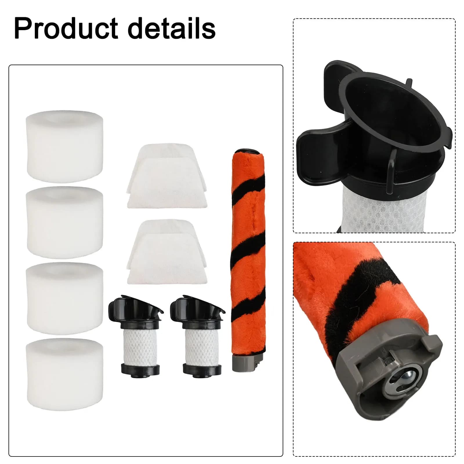 Vacuum Cleaner Brush Roller for Shark For DuoClean IF200UKT IF200 IF250 IF260 Compatible Models to Improve Cleaning Efficiency