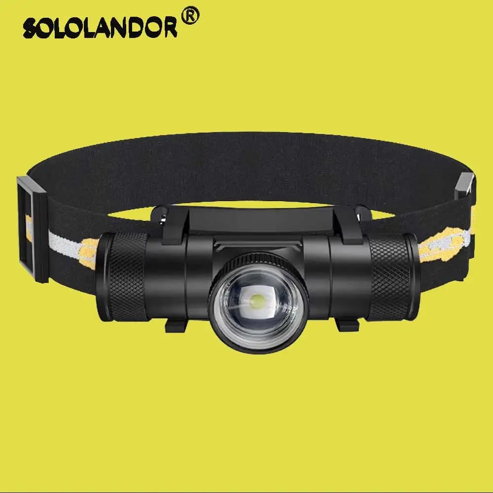 LED Headlamp Zoomable Powerful Headlight Type C USB 18650 Power display Head Torch Camping Flash Lamp Fishing Lantern Light