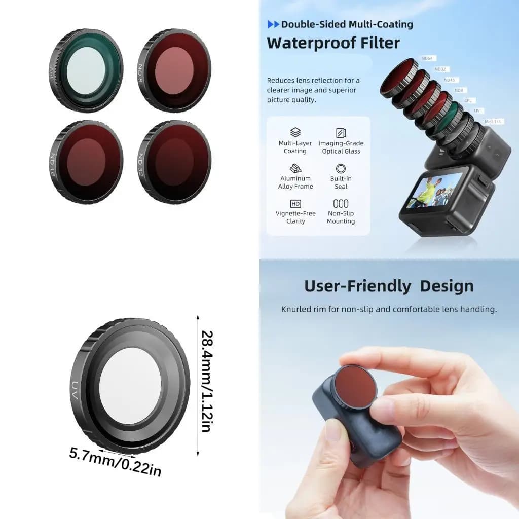 Aluminum Alloy Lens Protector with Filtro Coating Easy Mounting