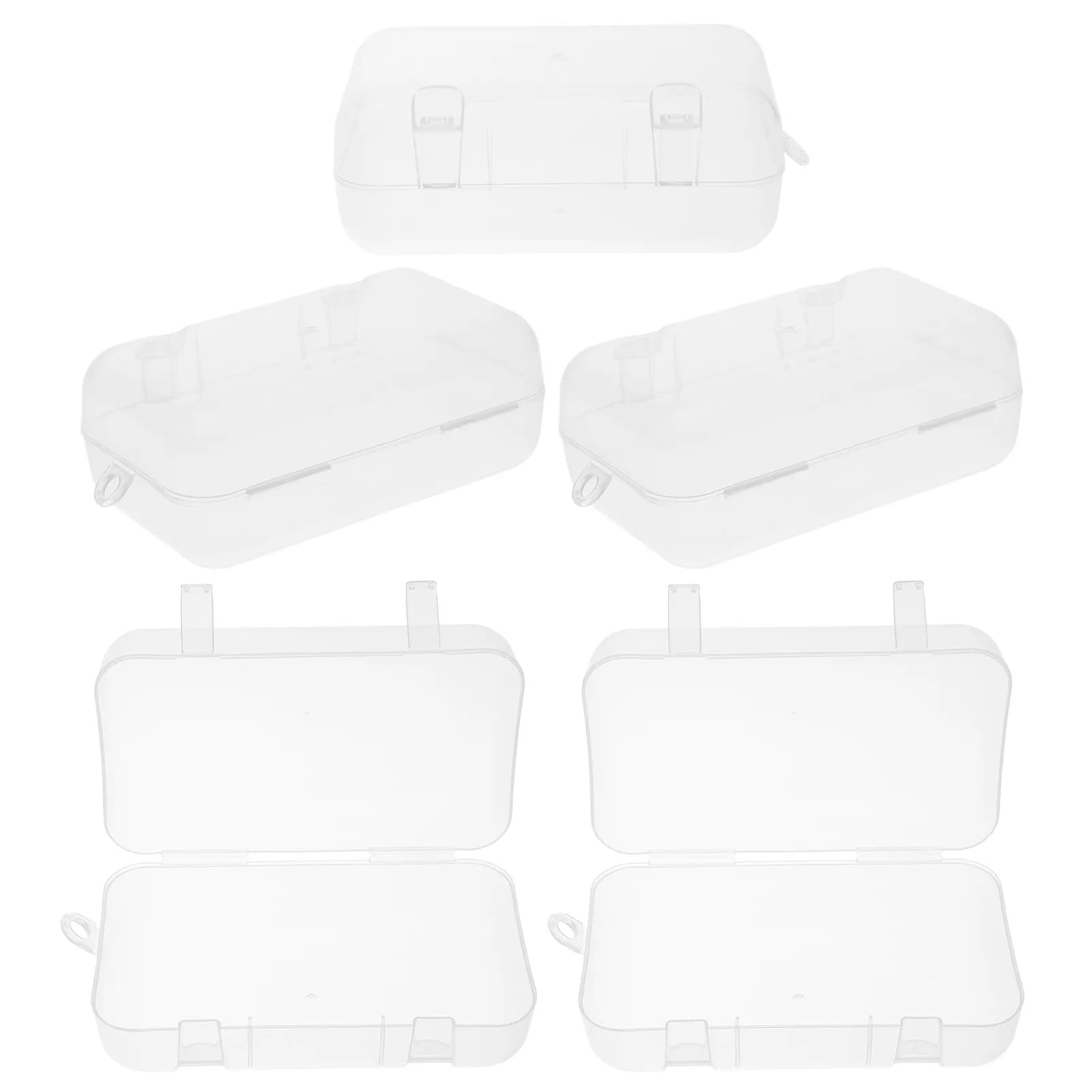 5Pcs Teether Container Lightweight Reusable Molar Rod Case for Travel Home Guard Mouth Guard Cleaner