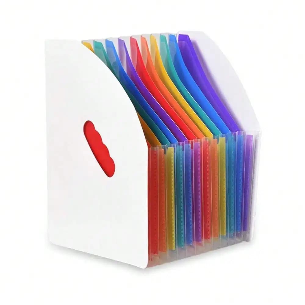 Cartella Portadocumenti Espandibile con 13 Tasche, Organizzatore da Scrivania Formato Letter, Portadocumenti Portatile, Organizzatore a Fisarmonica per Documenti Mensili, Posta, Fatture, Scuola e Ufficio