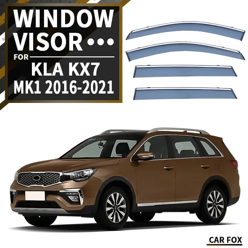 Per KIA KX7 KX5 K4 2014-2021: Deflettori Parasole per Finestrini Auto, Protezioni Antipioggia e Antivento per Finestrini Laterali, Accessori Auto, Styling Auto