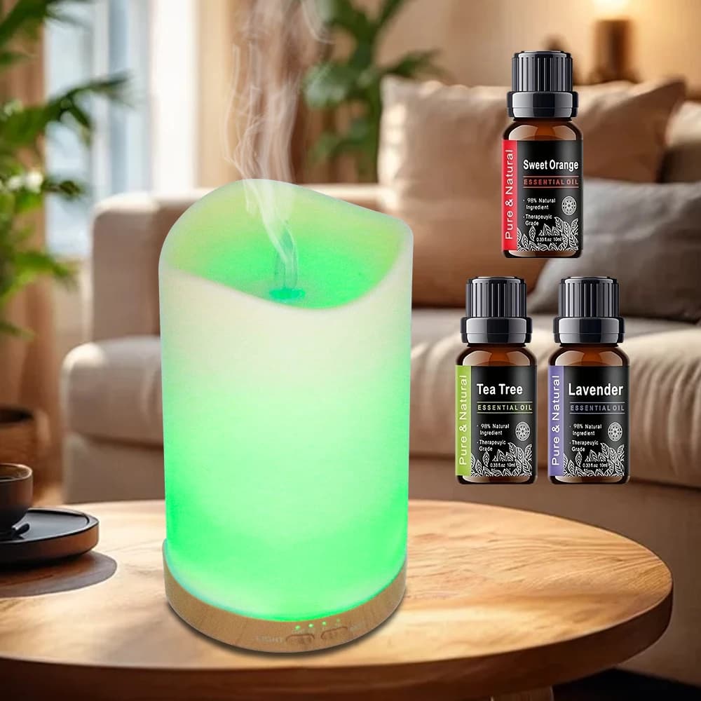 Diffusore di aromi Luce notturna con timer Umidificatore idratante per il rilassamento domestico e il miglioramento dell'atmosfera
