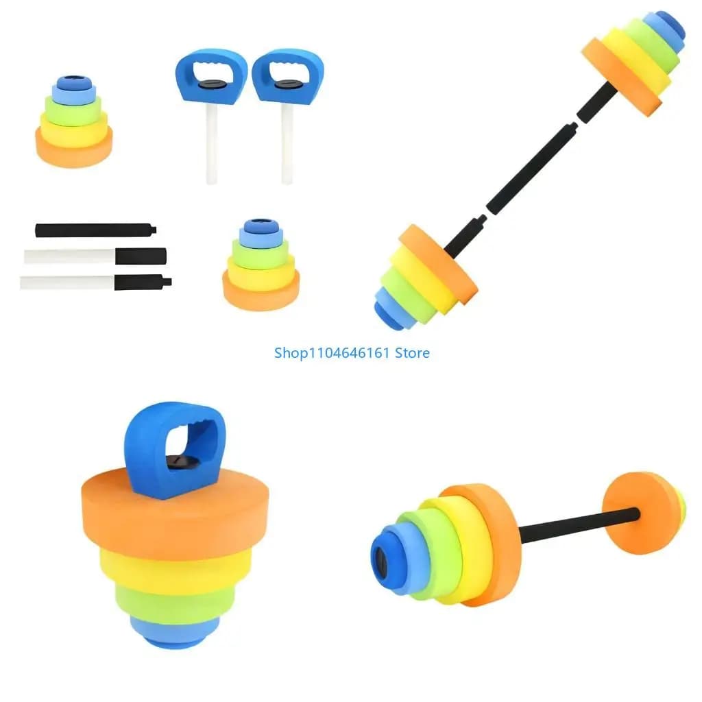 Subbell fitness for children set water for fitness toy for gym equipment adjustable water handlebars