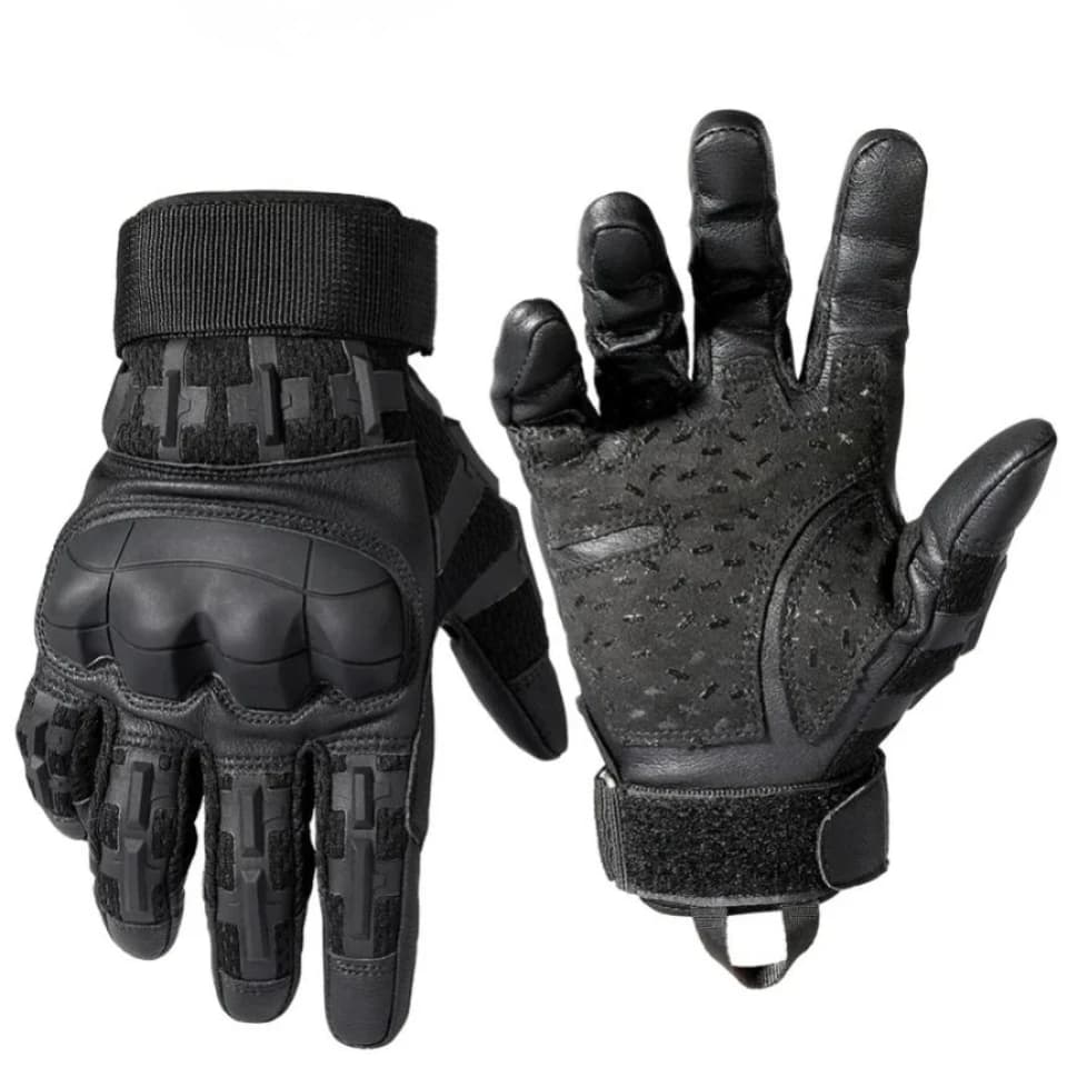Guanti Tattici Touch Screen in Pelle PU per Sport, Caccia, Escursionismo, Combattimento, Airsoft, Tiro, Ciclismo, con Guscio Rigido Antiscivolo 2027