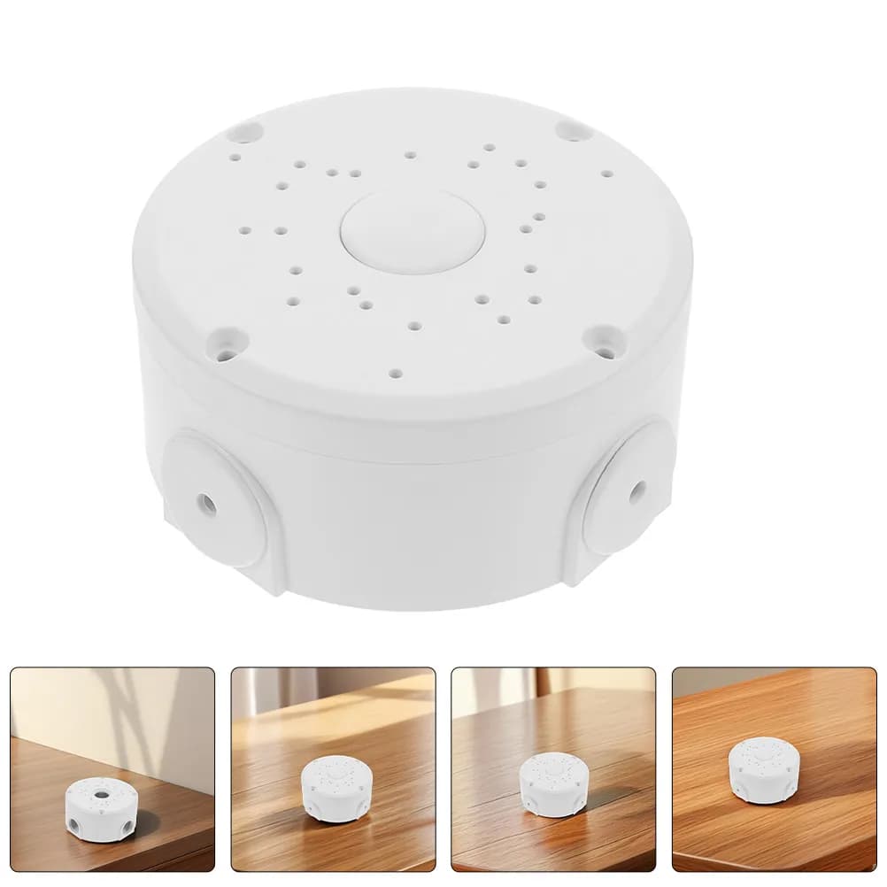 4Pcs Outdoor Junction Box Waterproof Dome Security Camera Cable Management Mount Bracket Plastic Electrical Wiring Protection