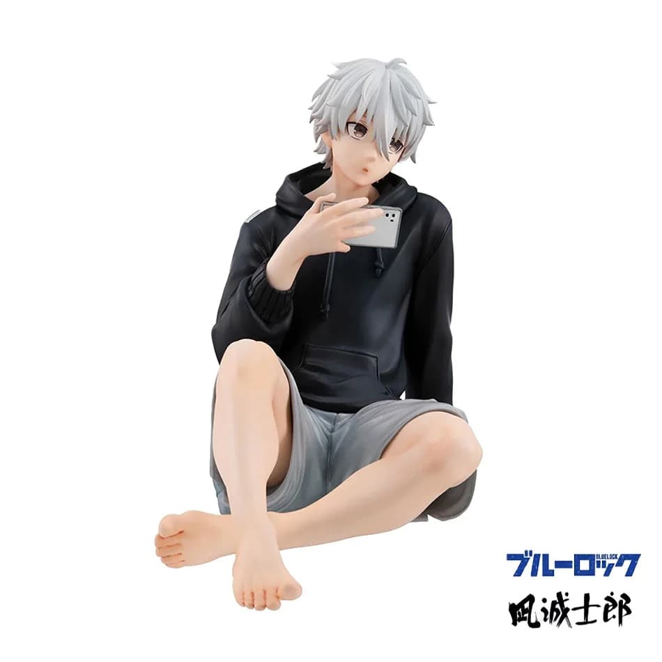 Figurina di Nagi Seishiro da 12cm, Adorabile Miniatura in PVC dell'Anime Blue Lock, Modellino Giapponese Manga, Giocattolo da Collezione