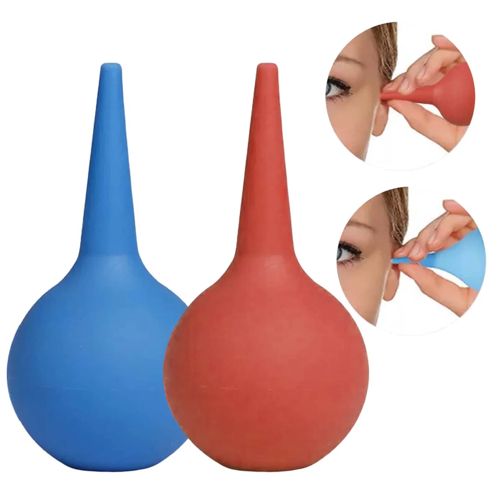 Bulbo da spremere in gomma Sfera per siringa per orecchio Aspiratore nasale riutilizzabile per bambini per la pulizia delle spazi vuoti nelle tavole di legno