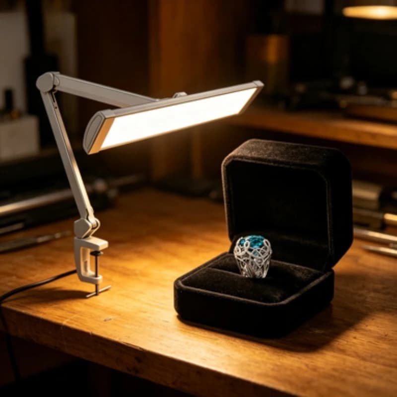 for 45W Dimmable LED Desk Clamp Lamp Touch Control 6000K Jewelry Working Light