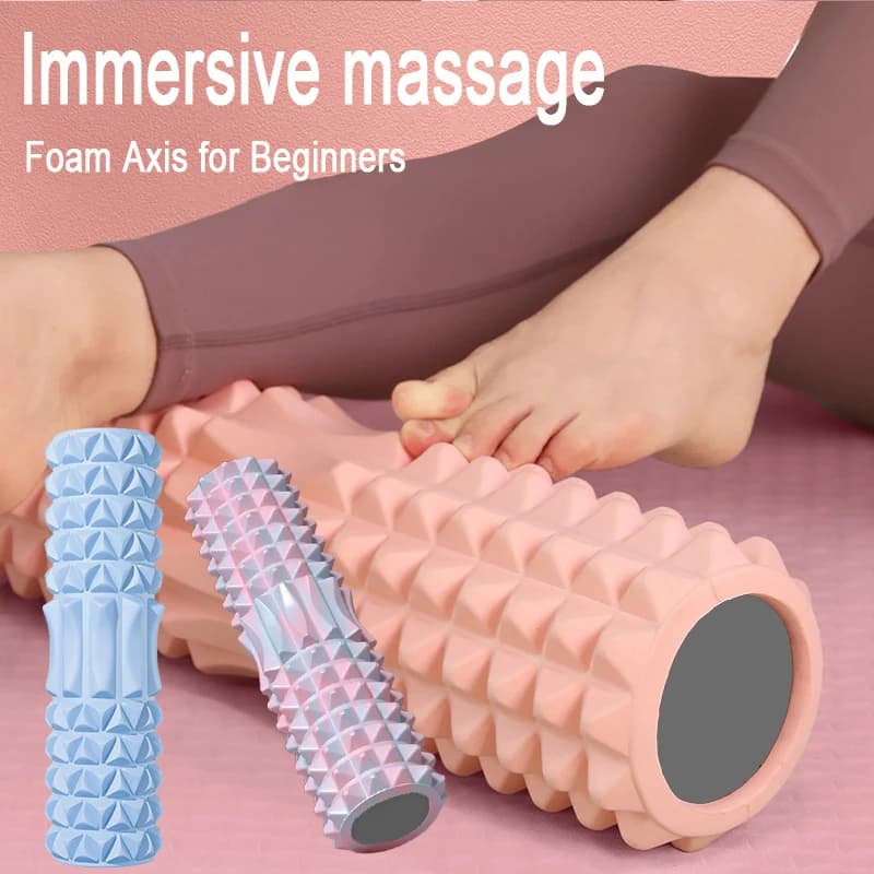 Post yoga massage with solid foam axis Muscle roller to relieve back pain, fitness, yoga, Pilates and musclerelaxation TBAM003