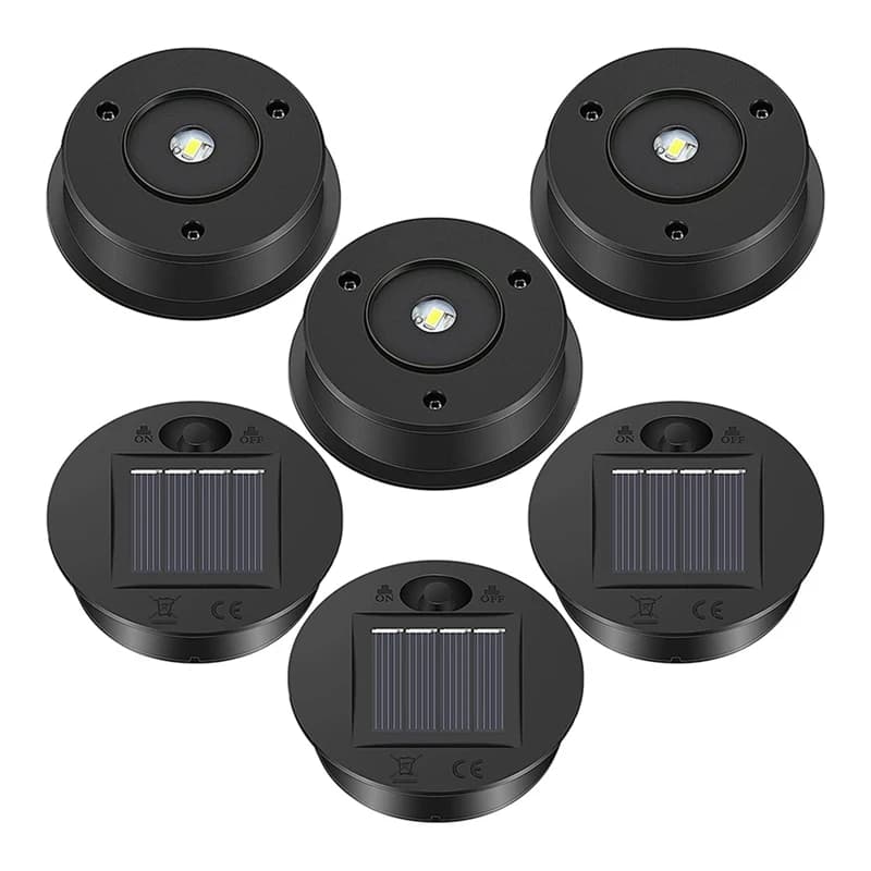 Sostituzione delle luci solari da 6 pezzi Top 7 lumen parti della lanterna solare LED luci del coperchio della lanterna del pannello solare per appendere all'aperto