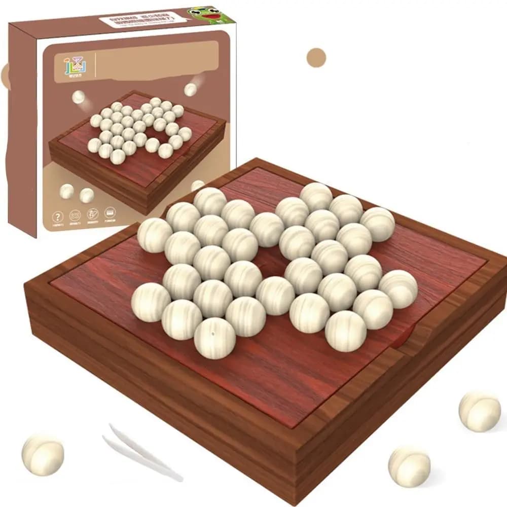 Tavola Decorativa Creativa in Legno per Tris, Scacchiera ABS Kong Mingqi, Giochi da Tavolo, Solitario, Gioco XO Educativo