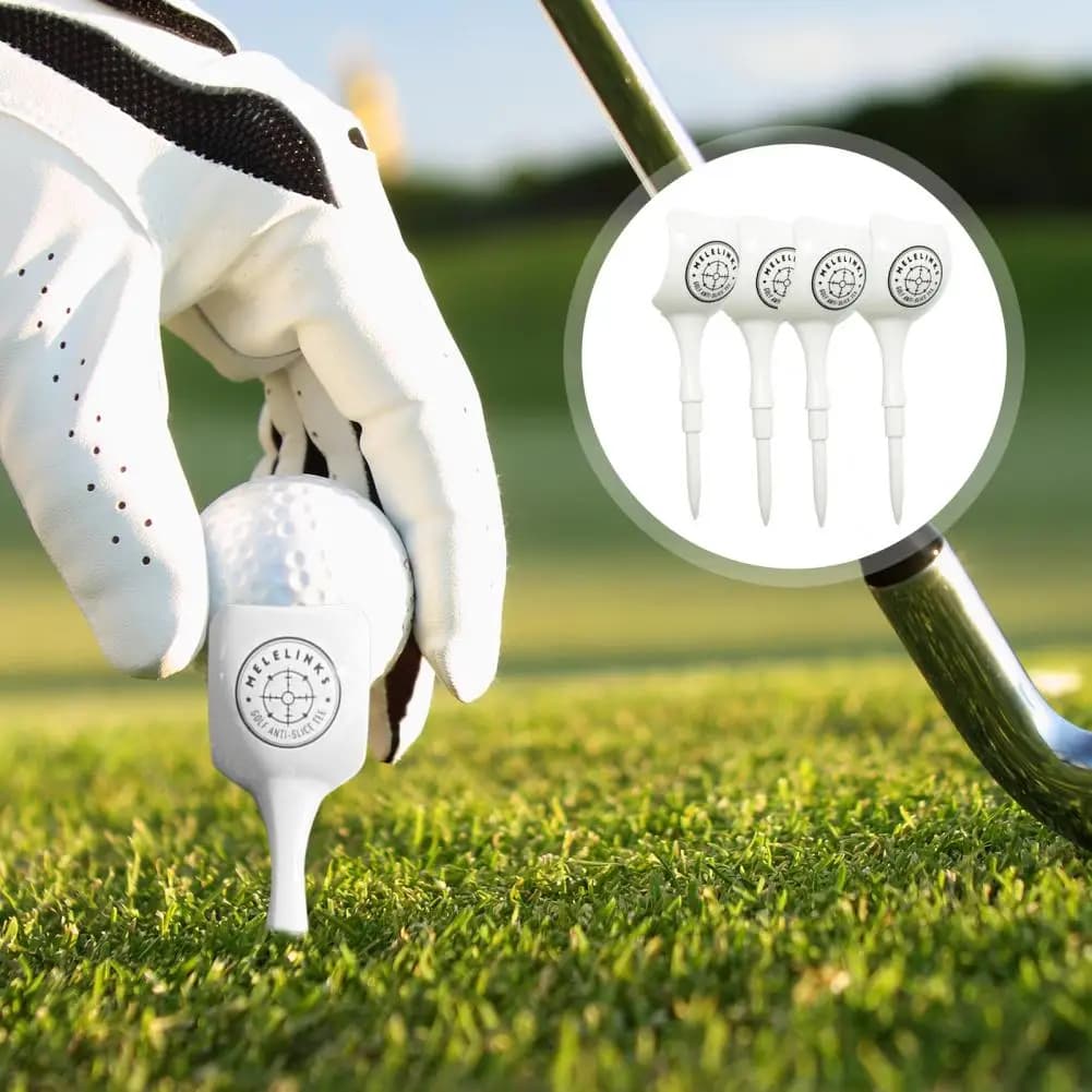 Tees da golf 4 pezzi da 10 cm Tees da golf professionali in plastica infrangibili riducono l'attrito Accessori da golf con rotazione laterale per gli appassionati di golf