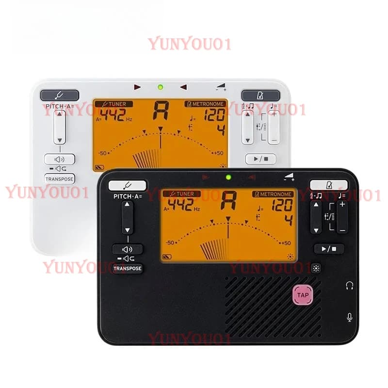 TM70T TM70C Accordatore+Metronomo+Registratore, utilizzato per strumenti a fiato, chitarra, ukulele e tastiera di pianoforte