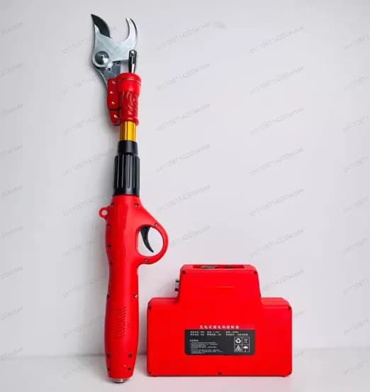 Lithium battery pruning scissors, adjustable electric shears for thick branches up to 3 meters, ideal for fruit trees