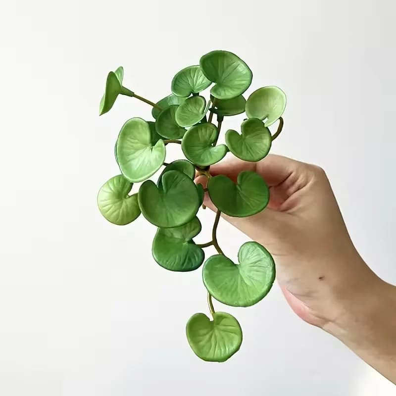 Artificial Plant Mini Bouquet, Soft Collar Fortune Grass, Green Plants from Hanging Wall for Home Decoration, Office and Garden