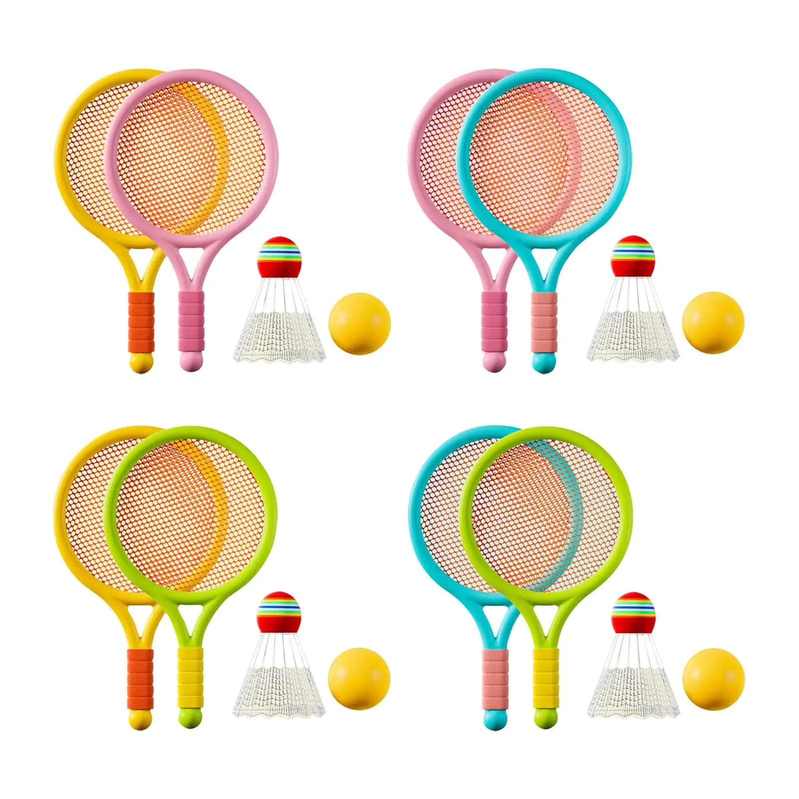 Children Badminton Tennis Set Sports Durable Tennis Racket for Kids for Play Beginner Players Beach Toys Indoor Outdoor Boys