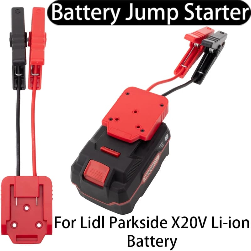 Avviatore di emergenza per auto con batteria Lidl Parkside X20V agli ioni di litio, avviamento/accenditore di emergenza portatile per auto