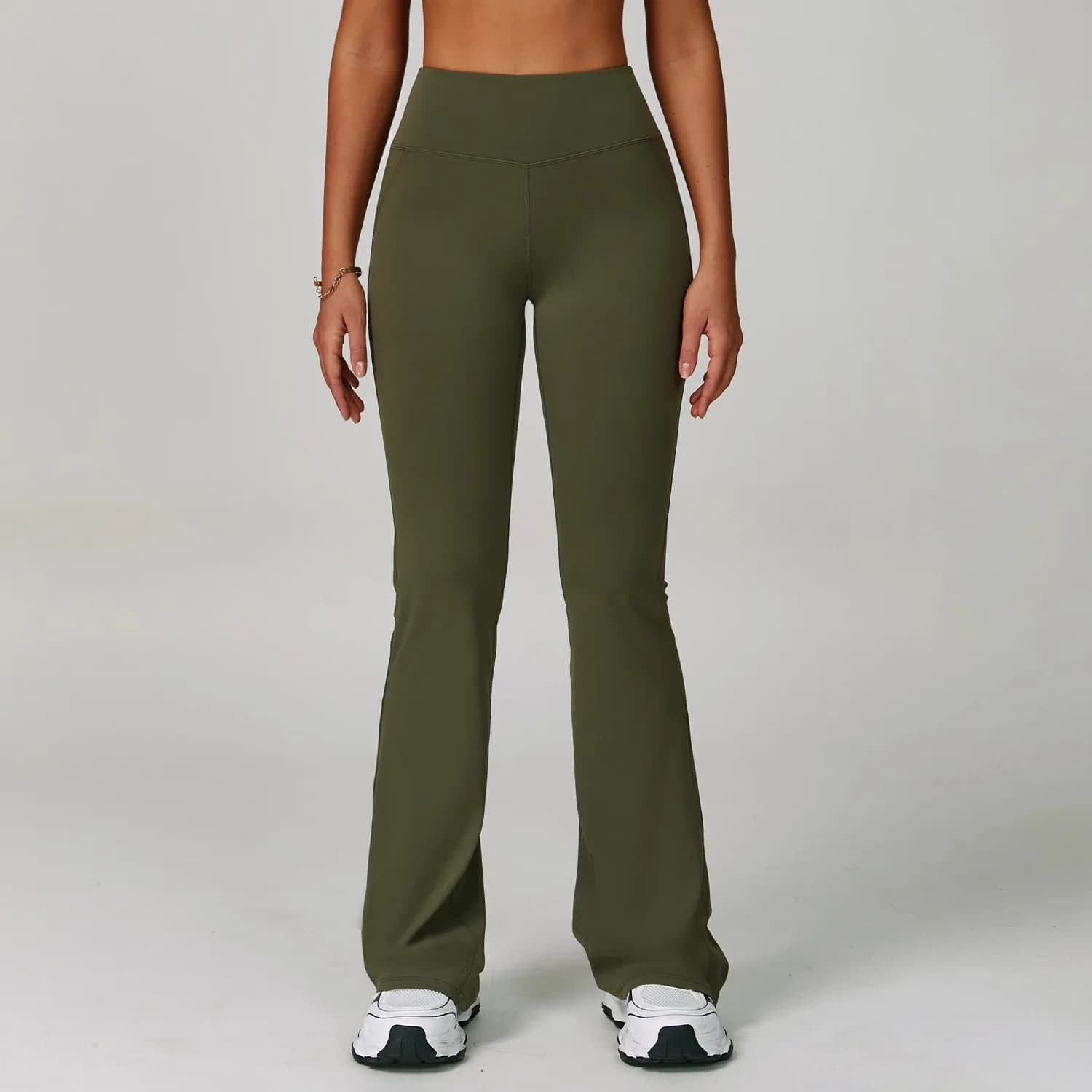 Women's Elephant Foot Leggings, High Life Wide Leg Pants, Modeling Yoga Pants, Fast Drying for Running and Exercise, Bell