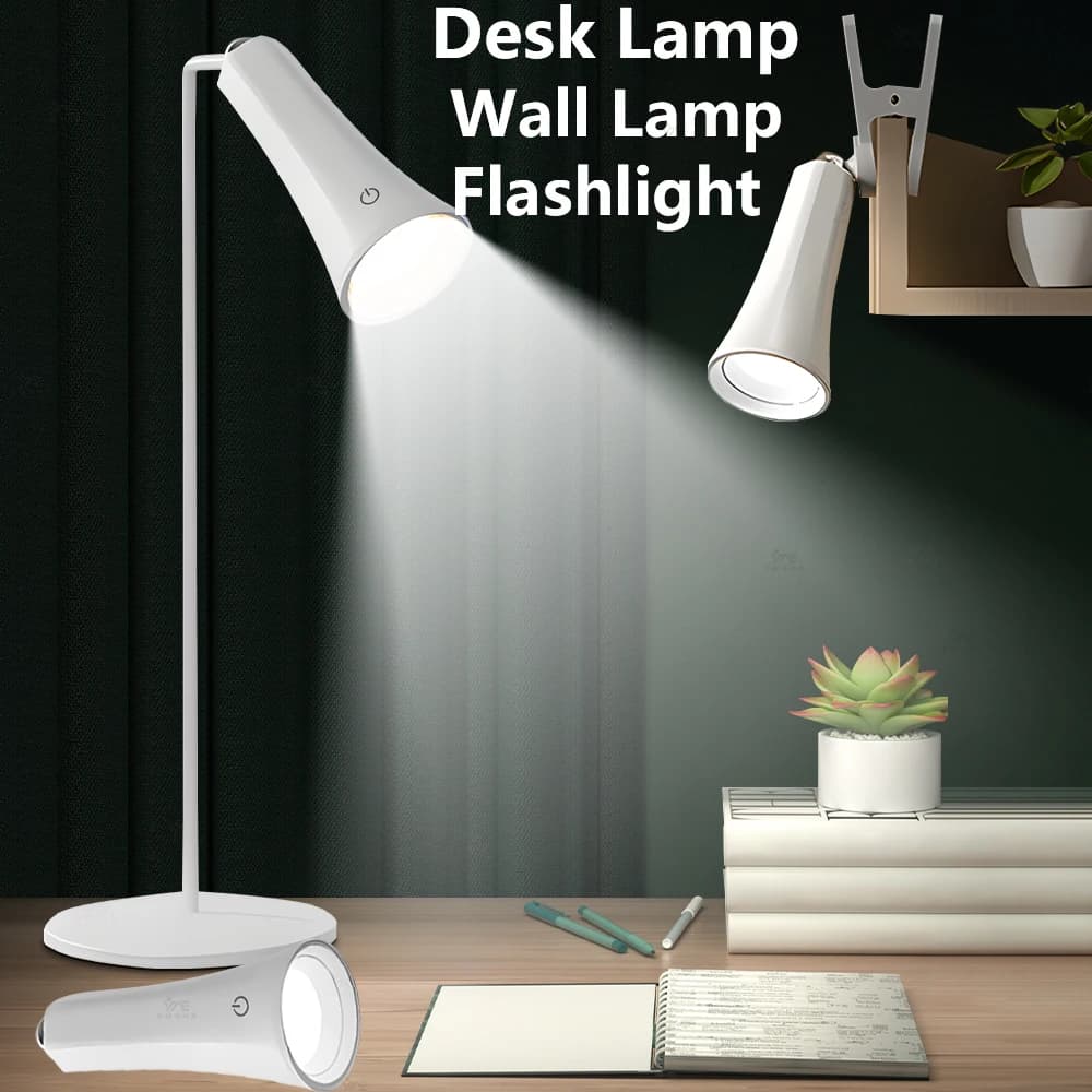 Lampada da scrivania portatile Lampada da studio ricaricabile Luce notturna Lampada a LED dimmerabile Protezione per gli occhi Lampada da tavolo magnetica per ufficio Luce da lettura sul comodino