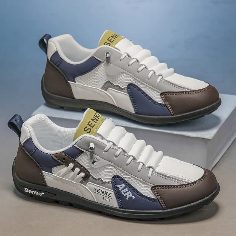Solid Color Casual Male Sport Shoes Low Top Lace Up Style Flexible Anti Slip Sole Campus Daily Outdoor Walking Sneakers