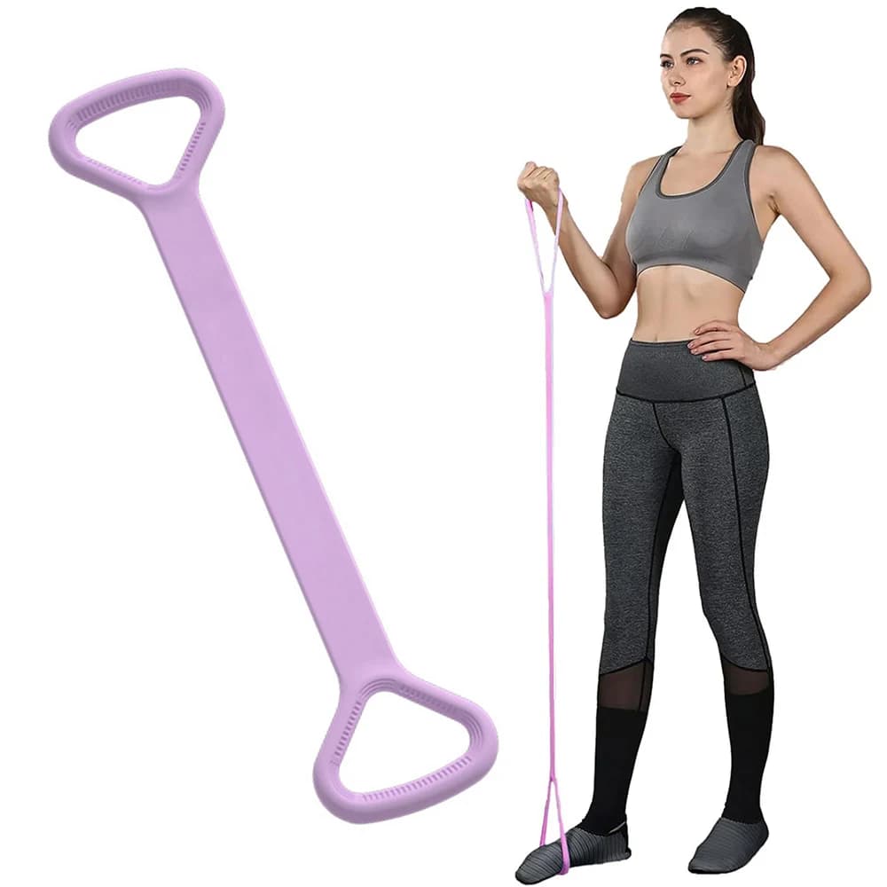 Resistance Band Yoga Tool Open Practice on Back Spalla Yoga Elongation Belt 8 Shape Tension Cord Fitness Strap Home Gym