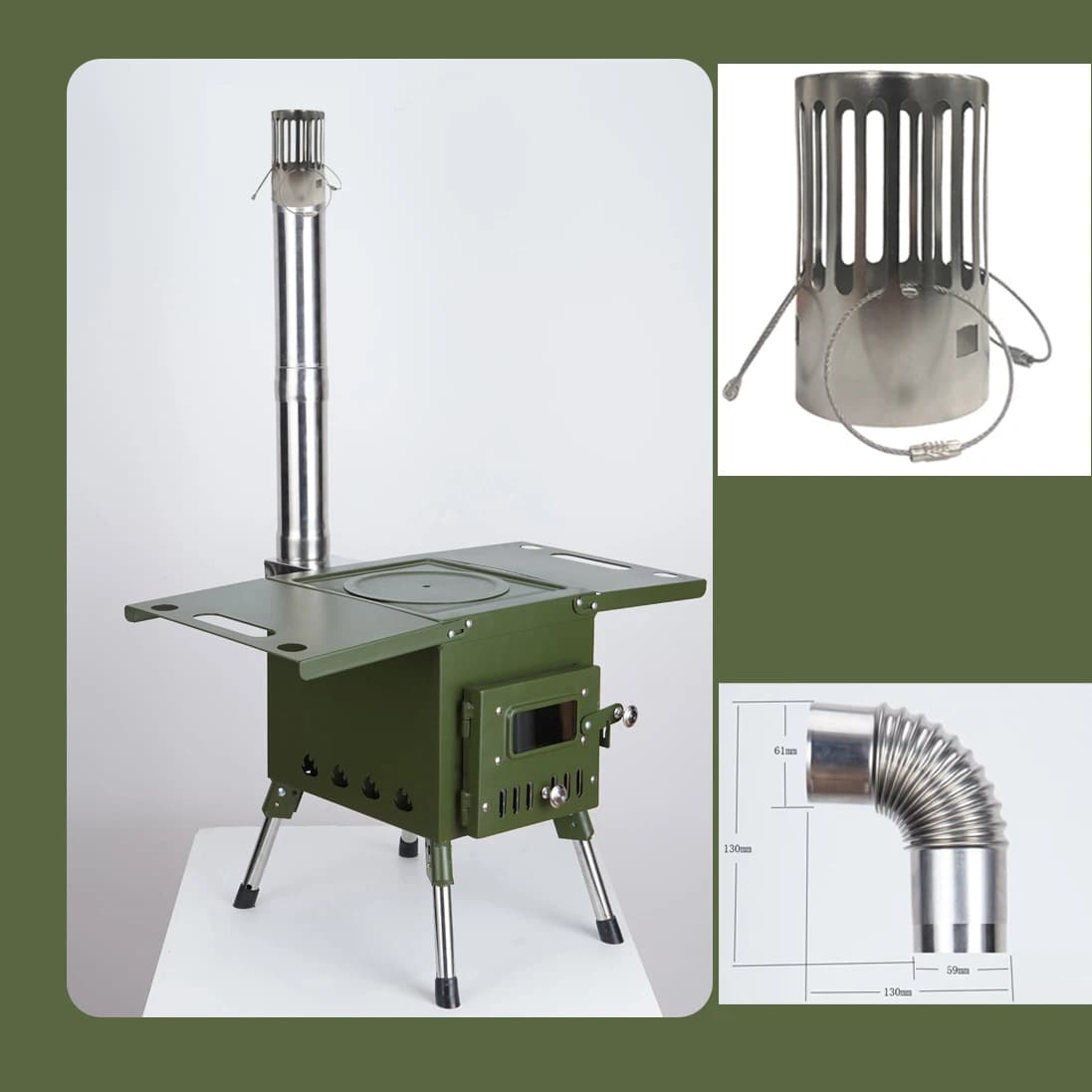 Chimney chimney hoods for camping firewood chimney hose portable kitchen stove accessories chimney hose downloader