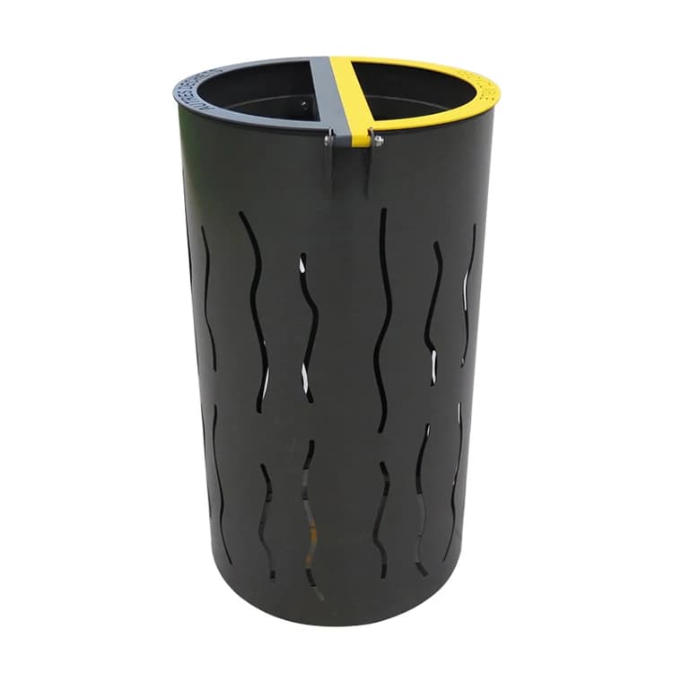 For Large Metal Waste Litter Bin Outdoor Recycling Park Public Metal Wholesale Modern Design Durable Anti-odor Trash Can