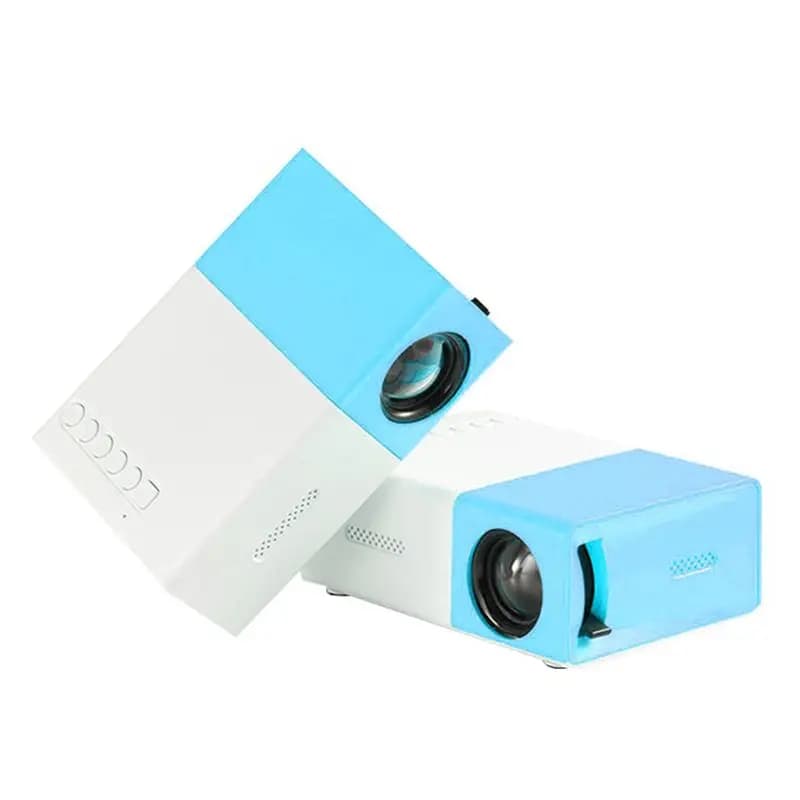 BaoBao- Mini proiettore multifunzionale per aula della stagione scolastica LED Mini proiettore HD wireless 1080P con spina AU, blu-bianco