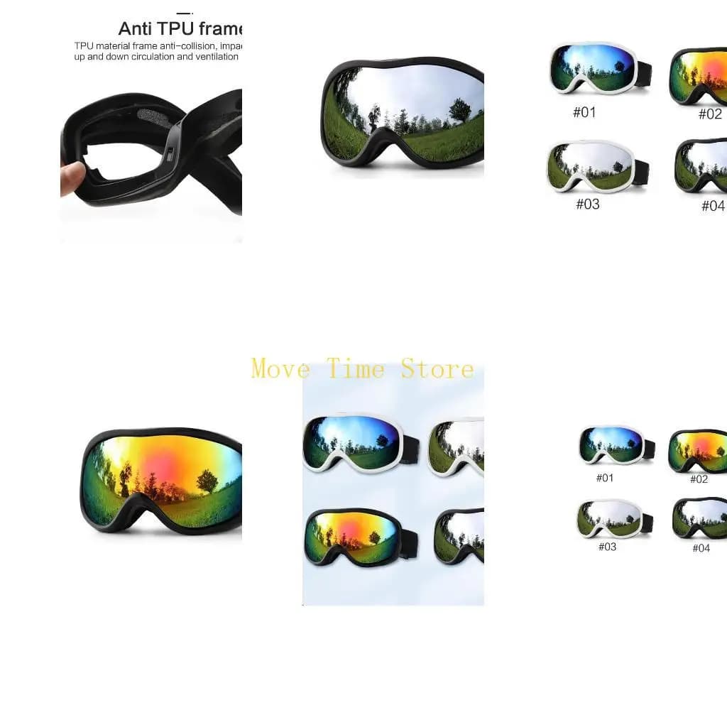 92ME Pratica maschera da sci Maschera da snowboard antiappannamento per occhiali miopia