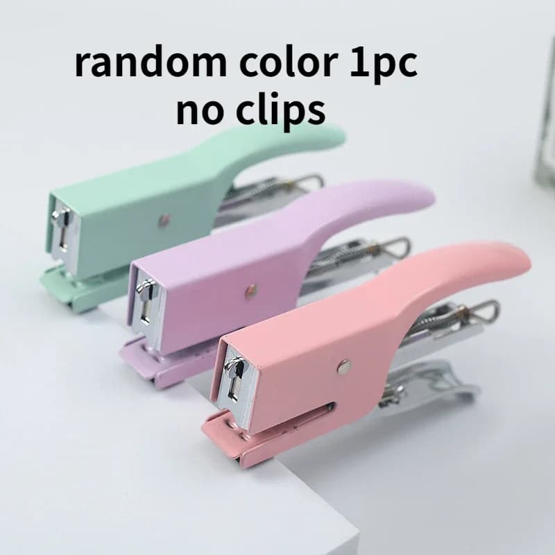 1 pz Handy Metal Stapler Professional Packaging pinza cucitrice Office Desktop cucitrice capacità 16 fogli per insegnante di studenti