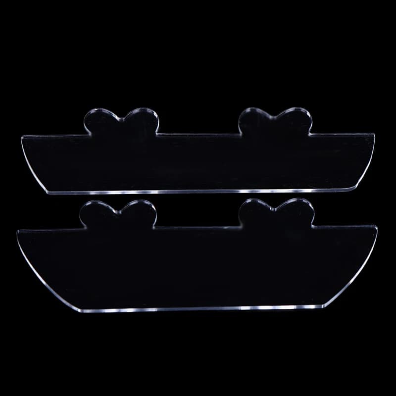 Strumento di allineamento in gomma per racchetta da ping pong in plastica acrilica Set di racchette Morsetto di fissaggio in gomma Strumento per la creazione di mazze da ping pong fai-da-te