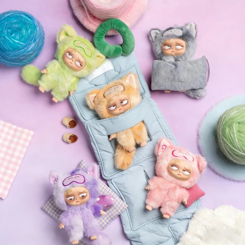 Genuino Sonno Grumpipi V2 Serie Cieco Scatola Giocattolo Vinile Viso Bambola Sonno Grumpipi Ciondolo Decor Macaron Colore Borsa Collezione Regalo