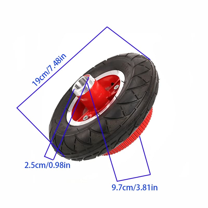 high-quality NEW 200x50 electric scooter tire hub 8'scooter tire aluminum alloy solid wheel modification part