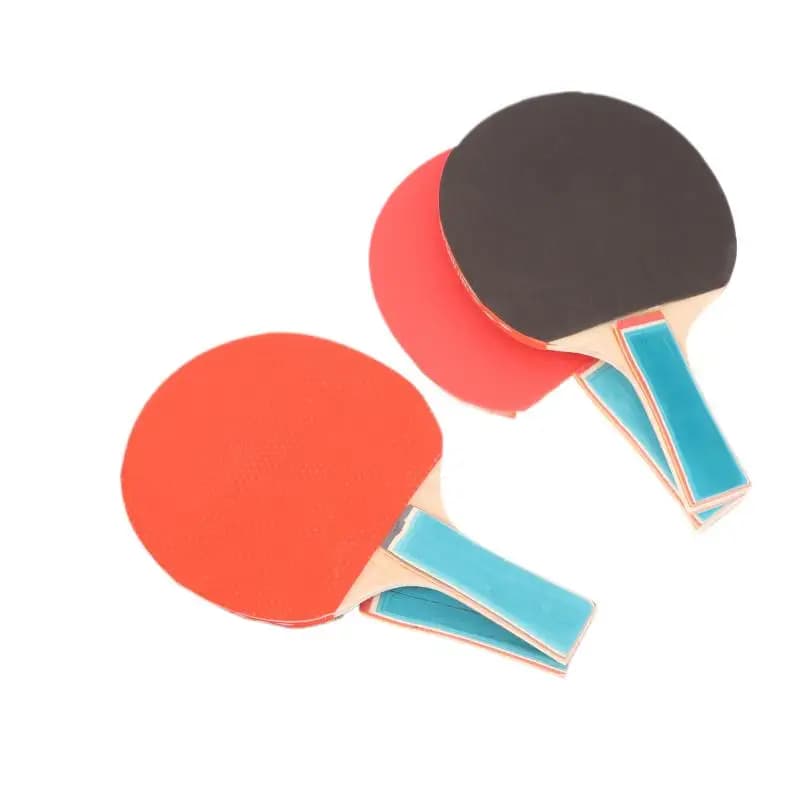 1 set of professional ping pong rackets, ping pong paddles, light ergonomic handles for club training, gym practice for beginners