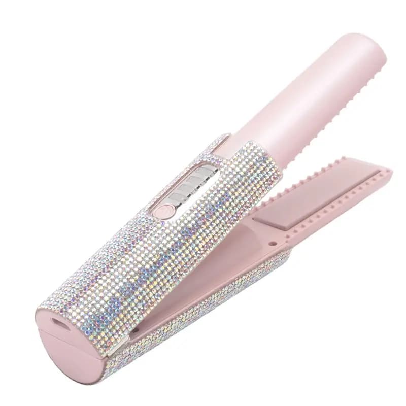 Spazzola Elettrica 2-in-1 BAAN USB per Lisciare i Capelli, Pettine Multifunzione per Lisciare e Arricciare
